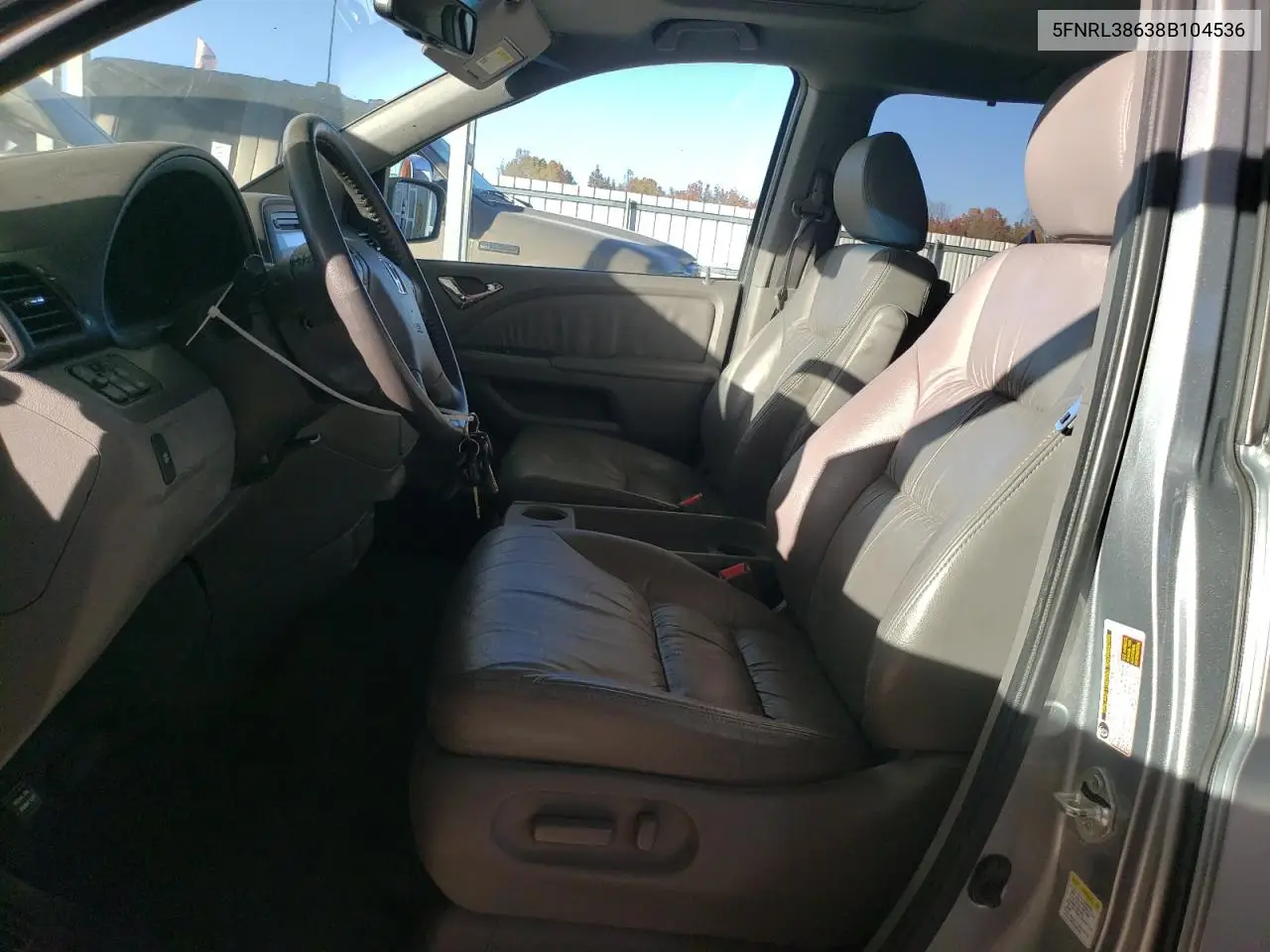 5FNRL38638B104536 2008 Honda Odyssey Exl