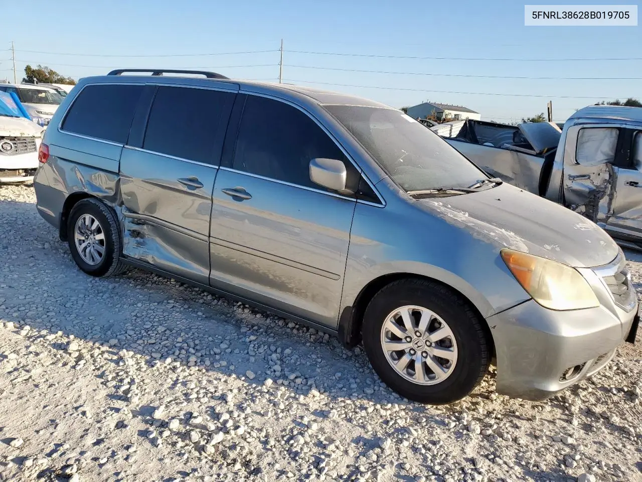 5FNRL38628B019705 2008 Honda Odyssey Exl