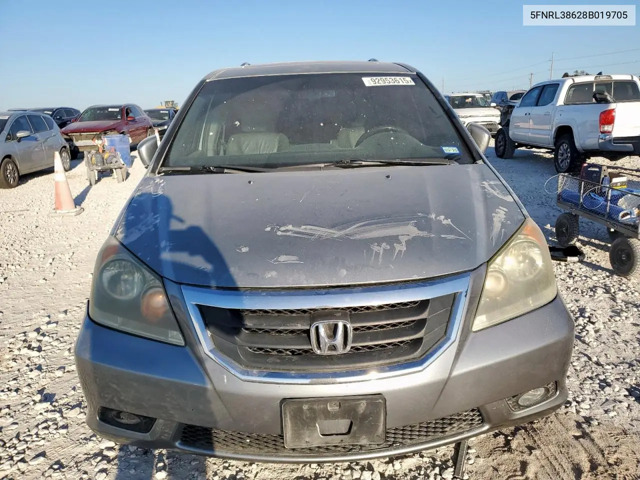 5FNRL38628B019705 2008 Honda Odyssey Exl