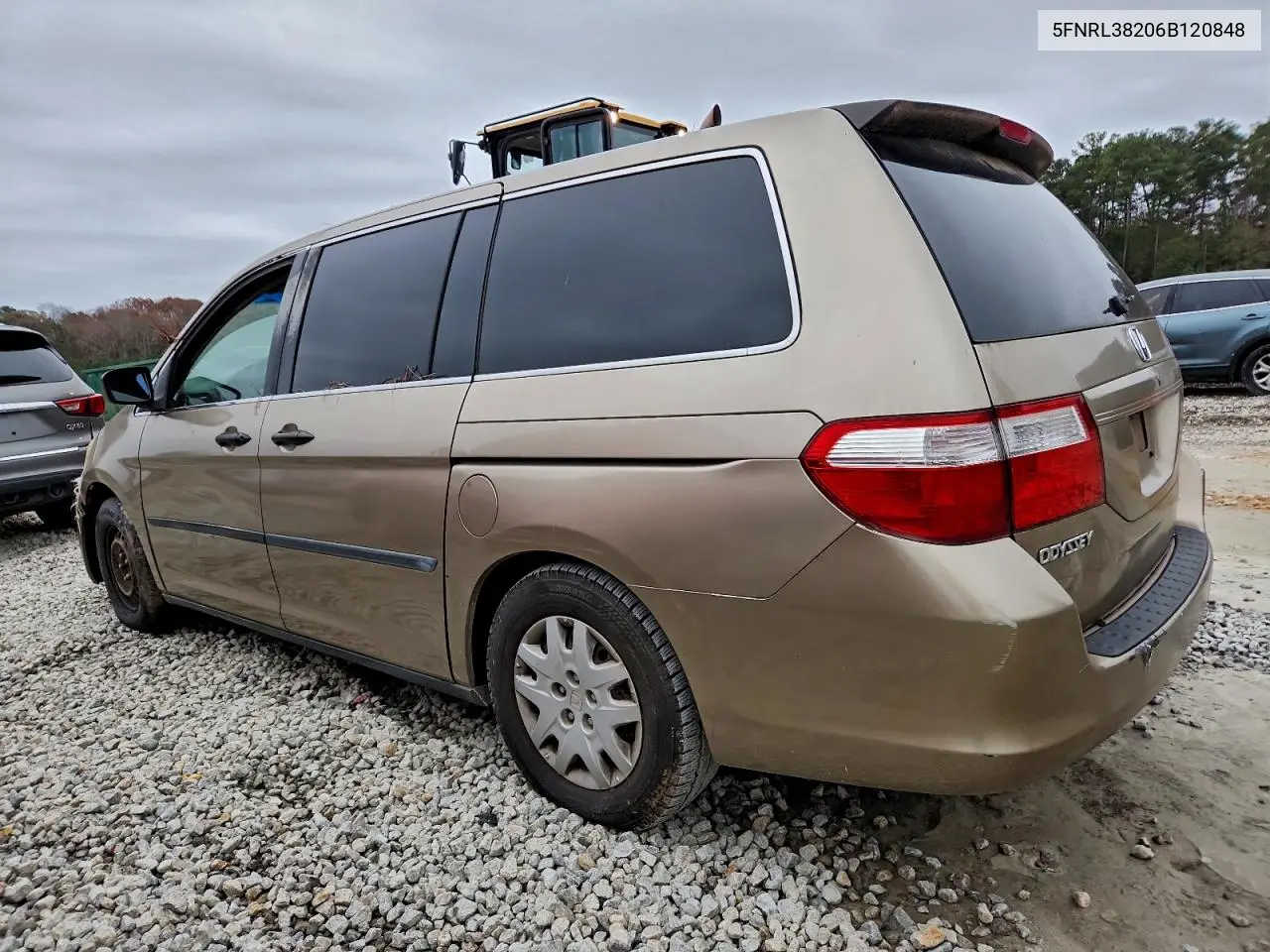 5FNRL38206B120848 2008 Honda Odyssey