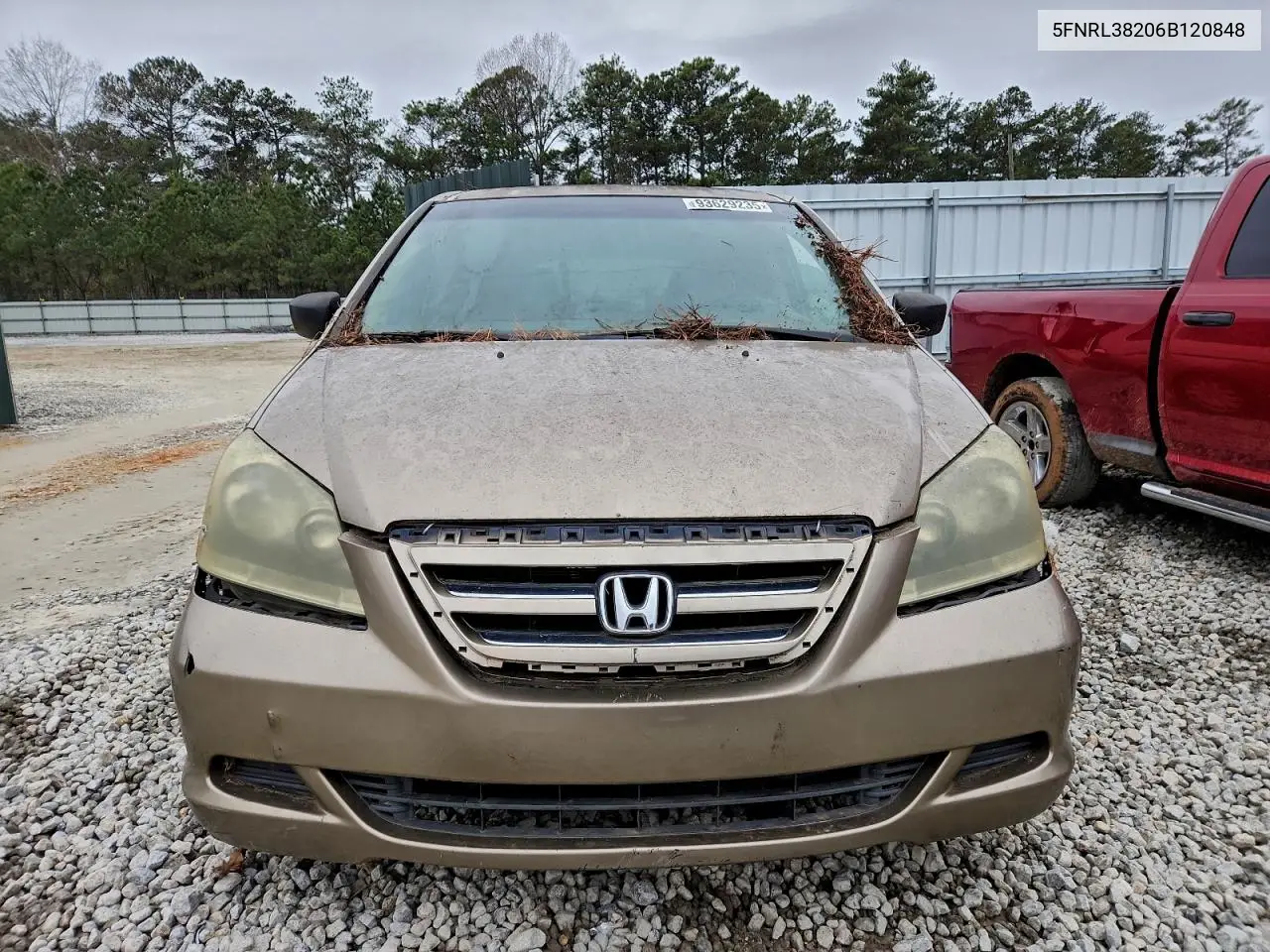 5FNRL38206B120848 2008 Honda Odyssey