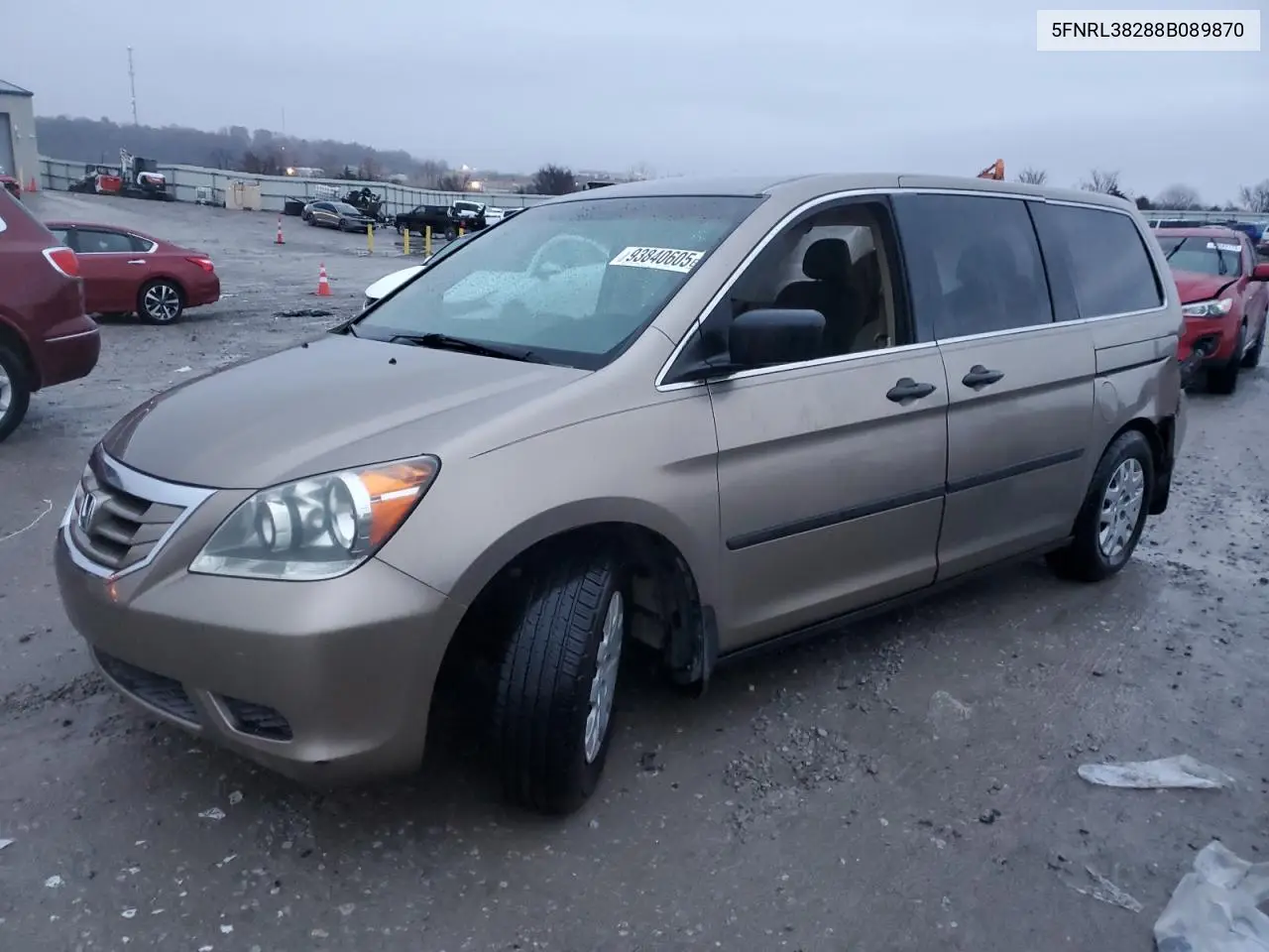 5FNRL38288B089870 2008 Honda Odyssey Lx