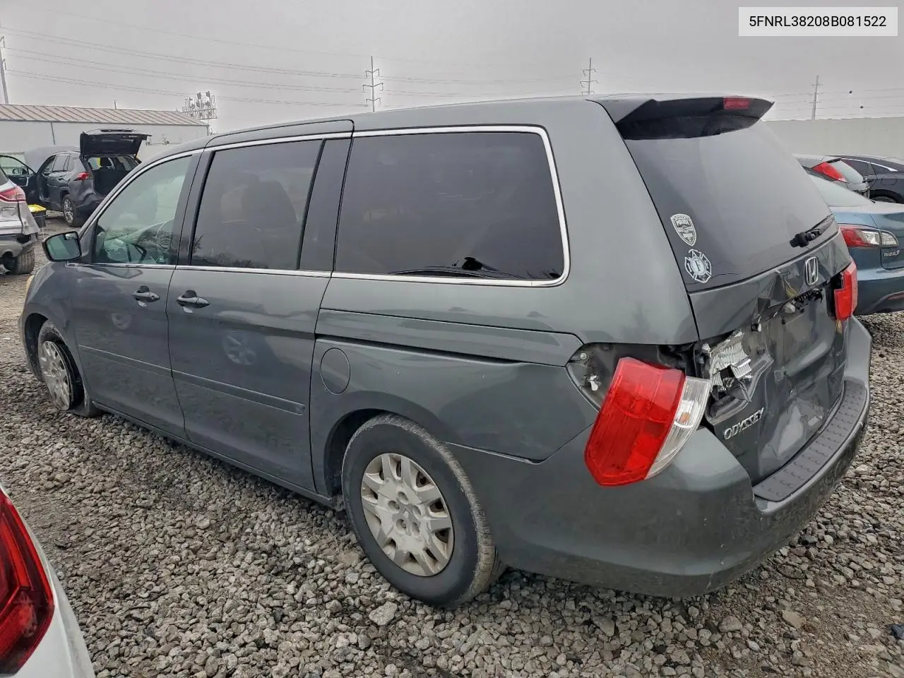 5FNRL38208B081522 2008 Honda Odyssey Lx