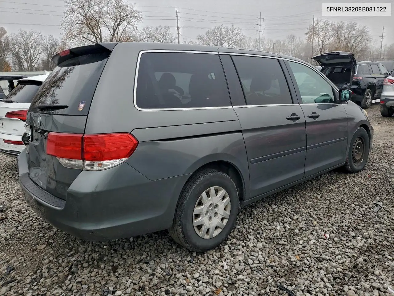 5FNRL38208B081522 2008 Honda Odyssey Lx