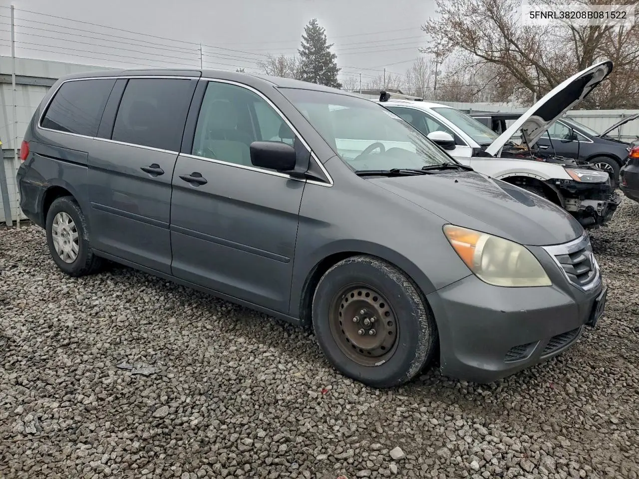 5FNRL38208B081522 2008 Honda Odyssey Lx
