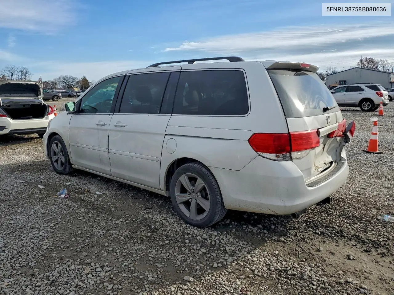 5FNRL38758B080636 2008 Honda Odyssey Exl