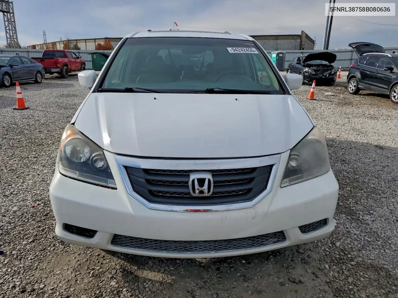 5FNRL38758B080636 2008 Honda Odyssey Exl
