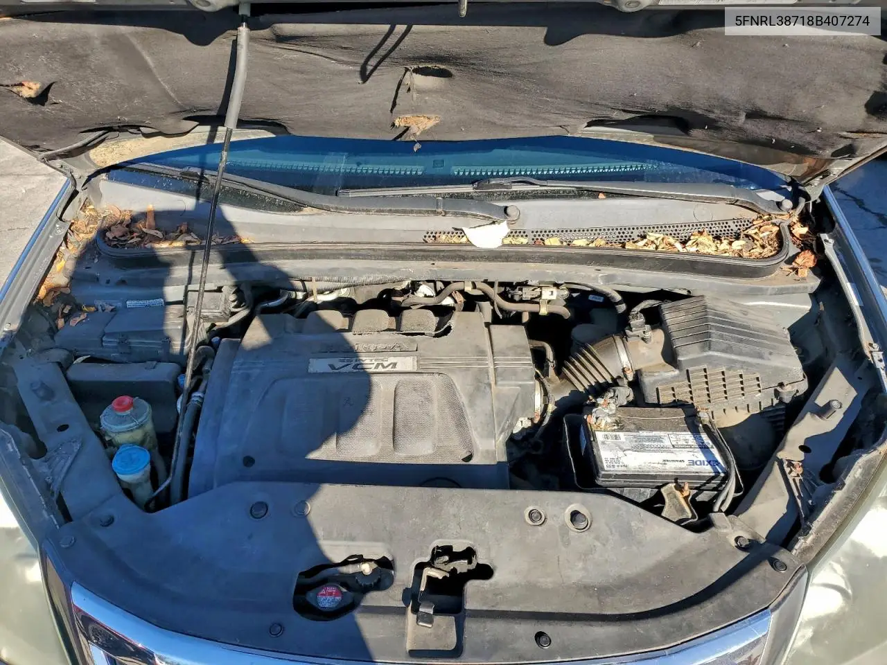 5FNRL38718B407274 2008 Honda Odyssey Exl