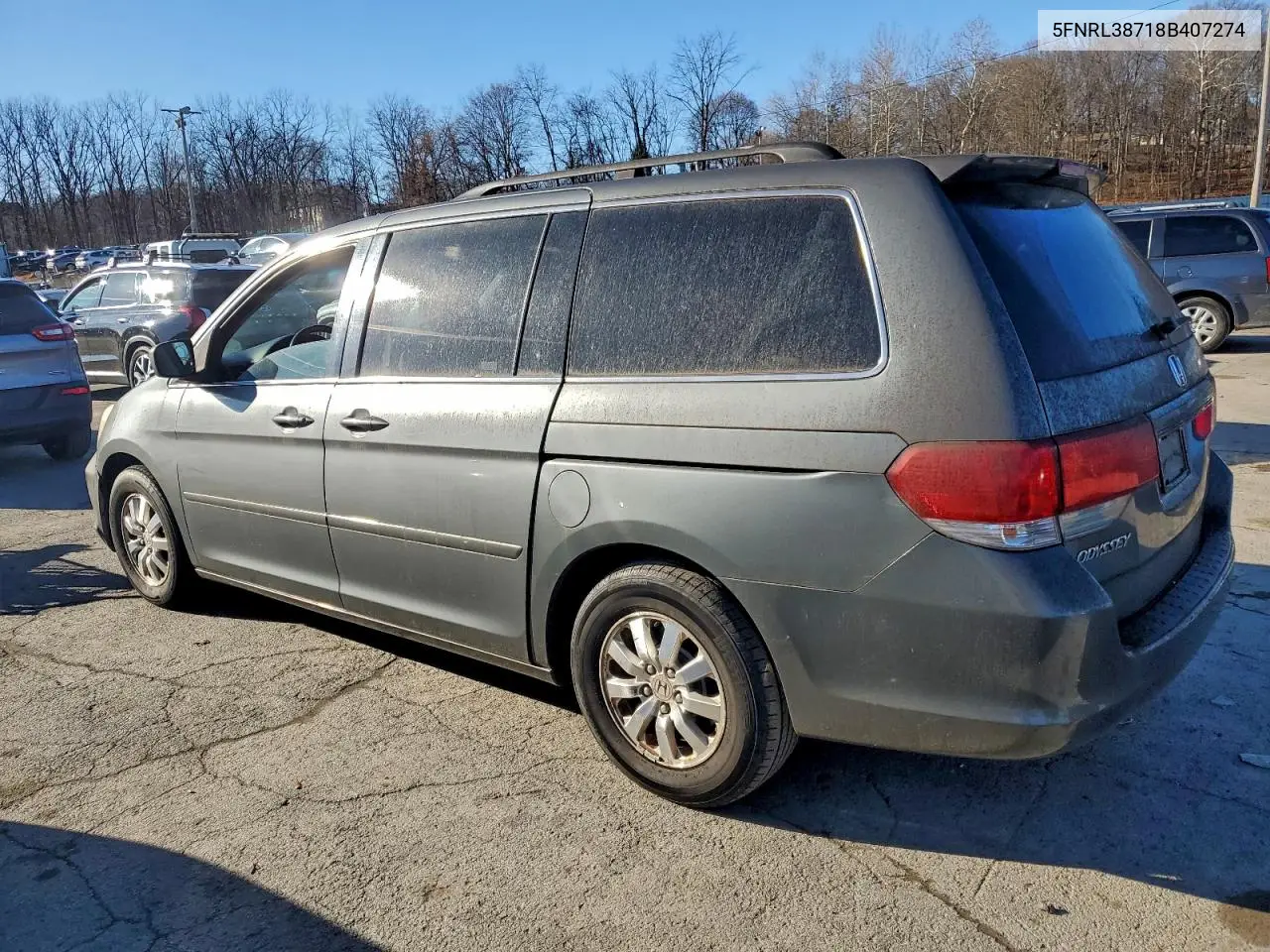 5FNRL38718B407274 2008 Honda Odyssey Exl