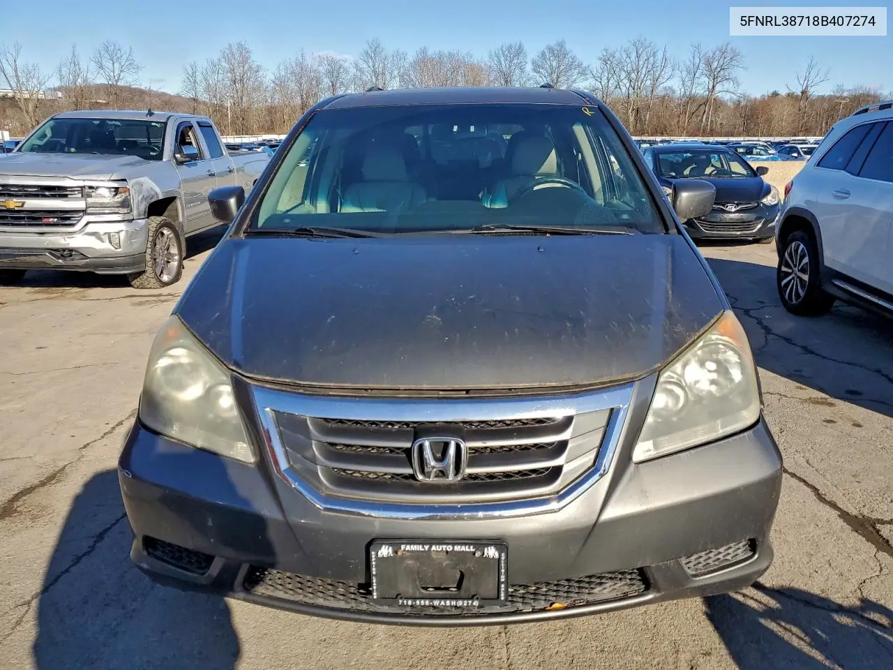 5FNRL38718B407274 2008 Honda Odyssey Exl