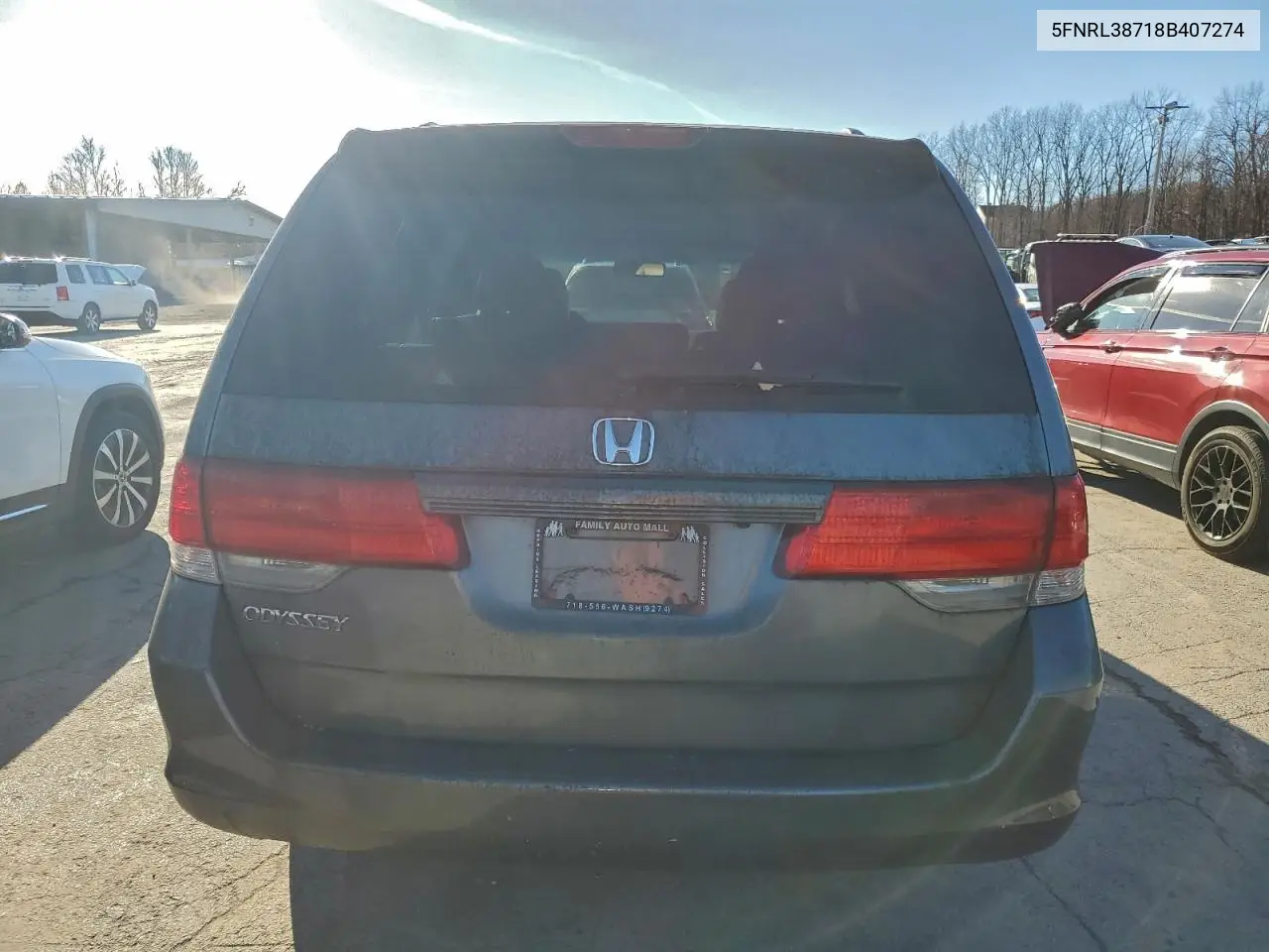 5FNRL38718B407274 2008 Honda Odyssey Exl