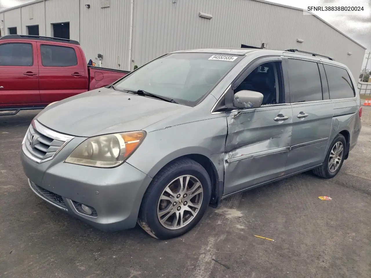 5FNRL38838B020024 2008 Honda Odyssey Touring