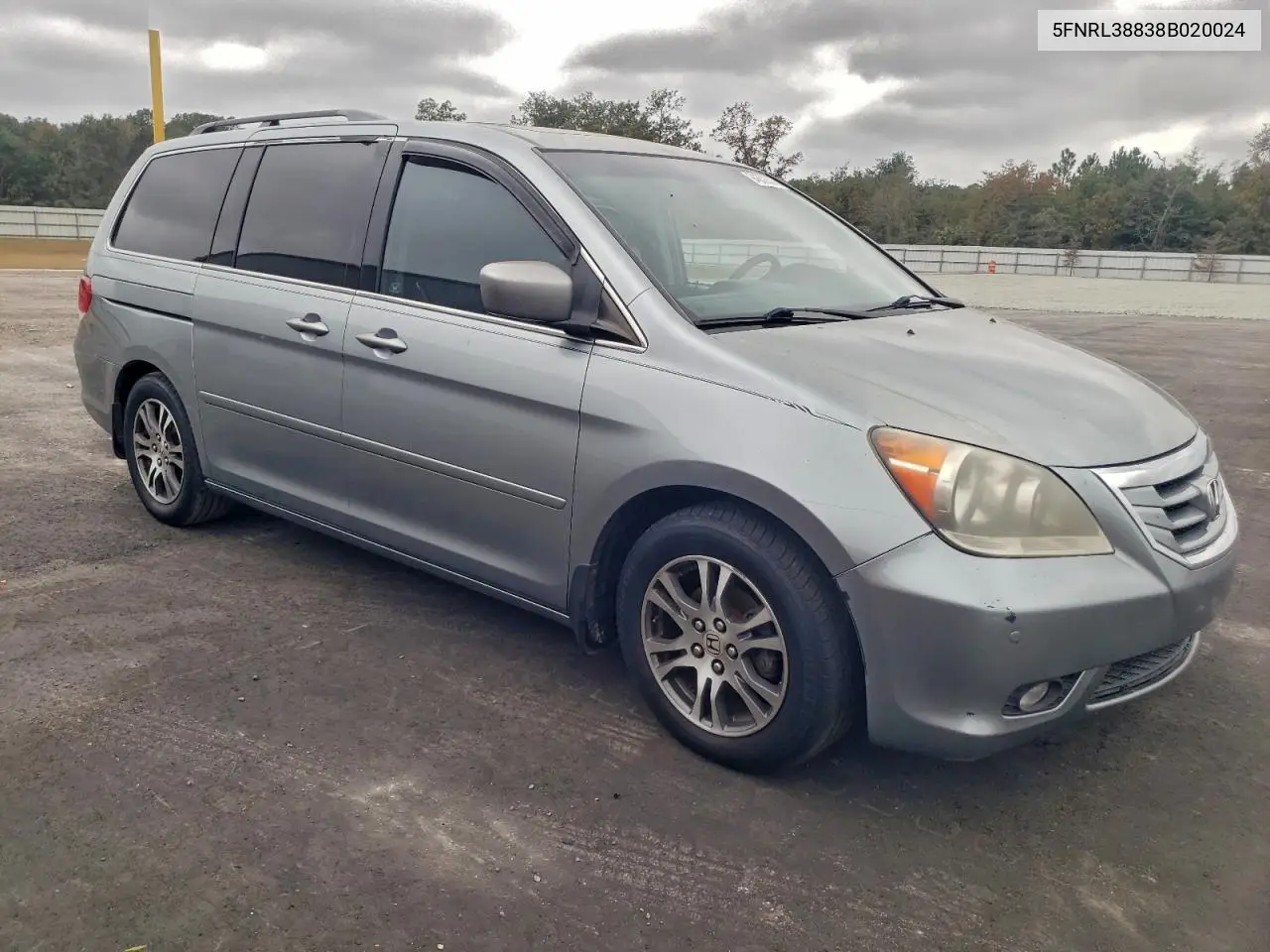 5FNRL38838B020024 2008 Honda Odyssey Touring