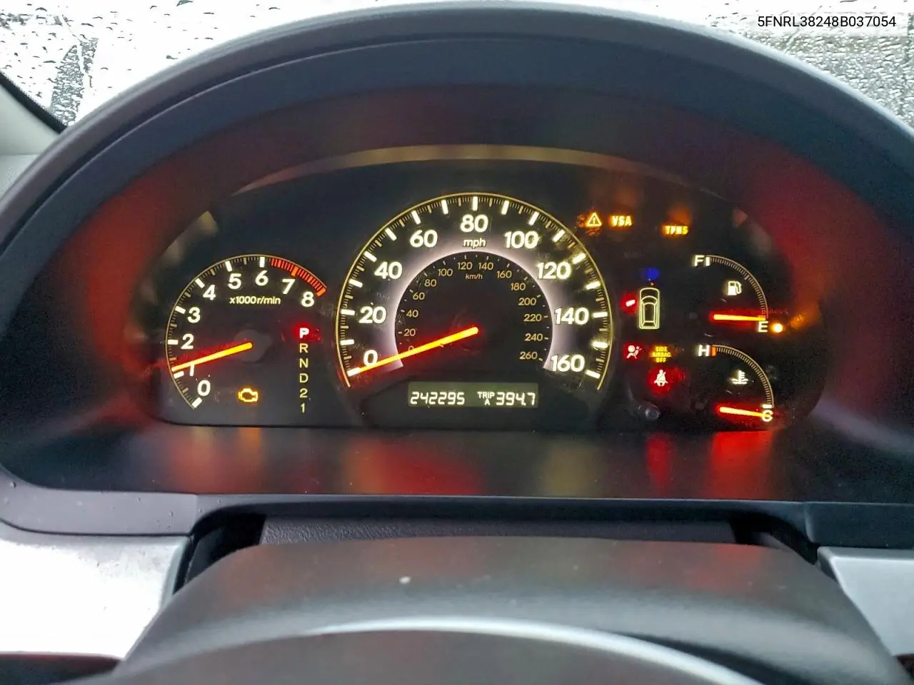 5FNRL38248B037054 2008 Honda Odyssey Lx