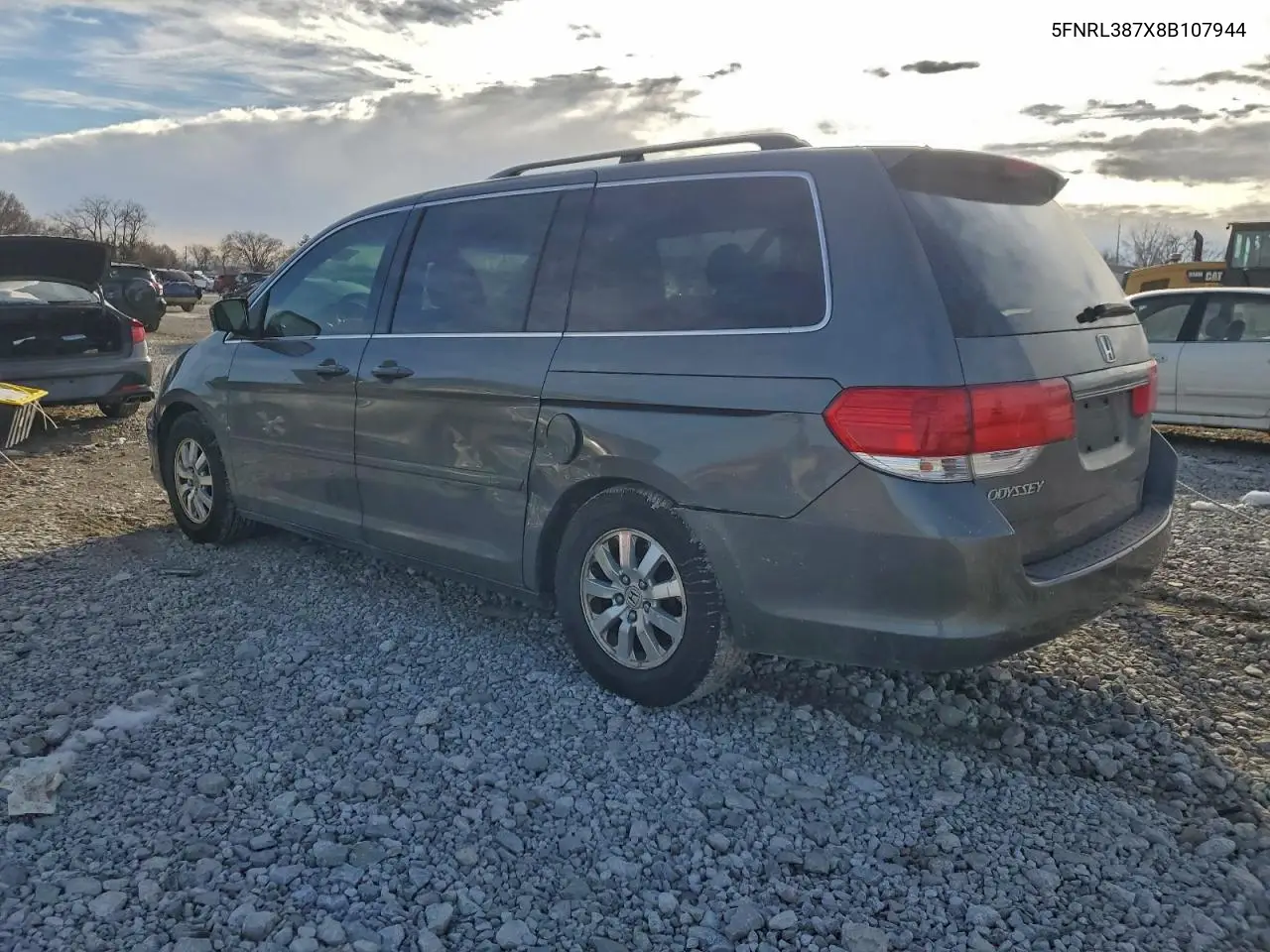 5FNRL387X8B107944 2008 Honda Odyssey Exl