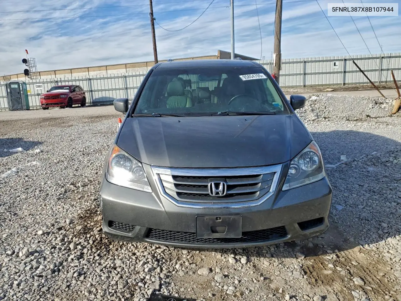 5FNRL387X8B107944 2008 Honda Odyssey Exl
