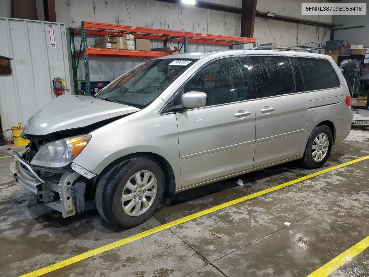 5FNRL38709B055418 2009 Honda Odyssey Exl