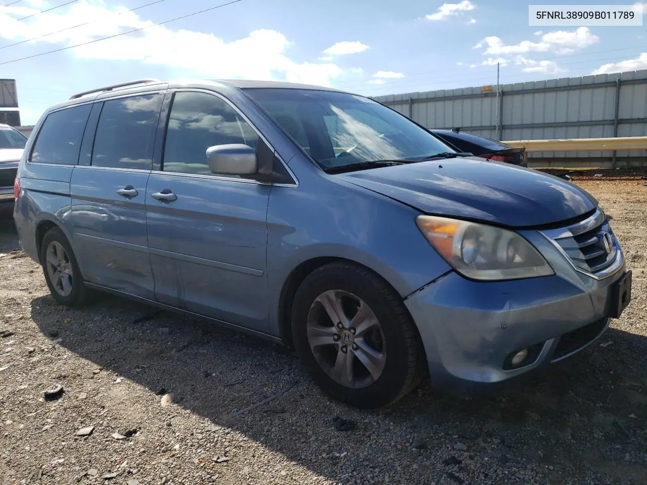 5FNRL38909B011789 2009 Honda Odyssey Touring