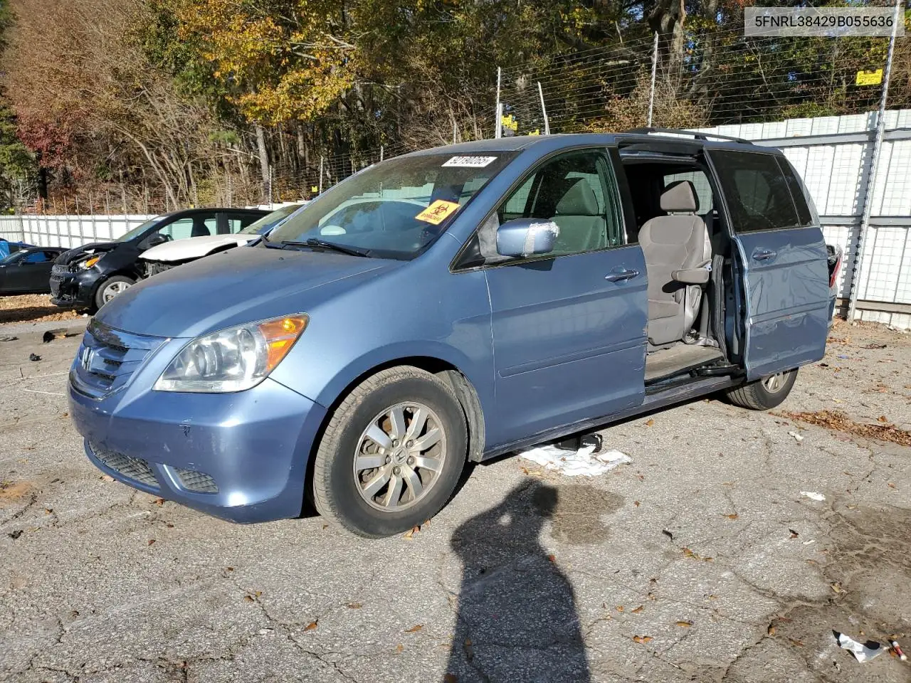 5FNRL38429B055636 2009 Honda Odyssey Ex