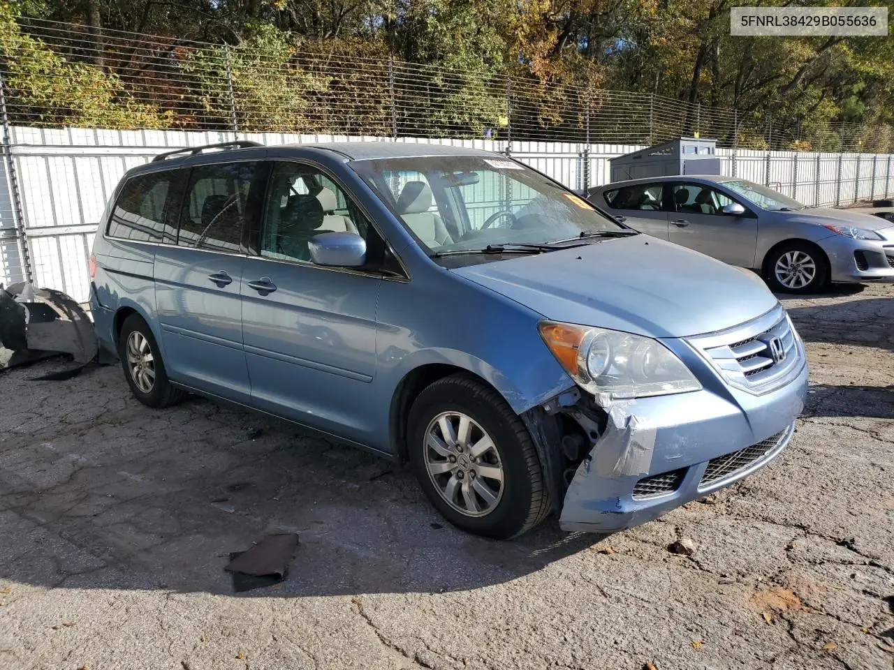 5FNRL38429B055636 2009 Honda Odyssey Ex