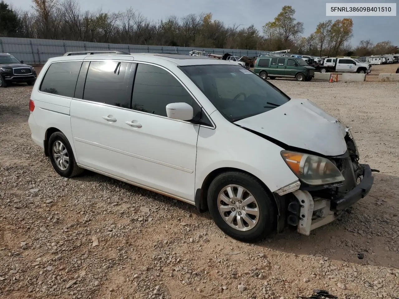 5FNRL38609B401510 2009 Honda Odyssey Exl