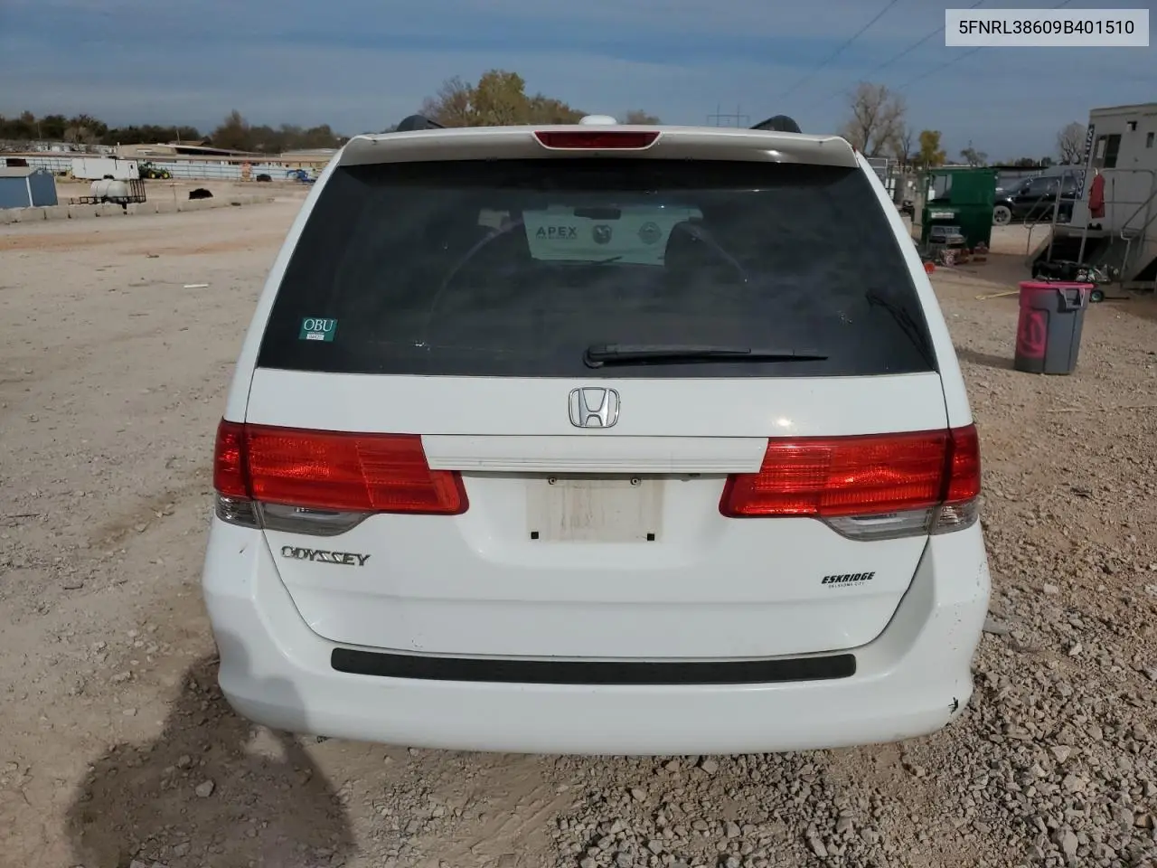 5FNRL38609B401510 2009 Honda Odyssey Exl