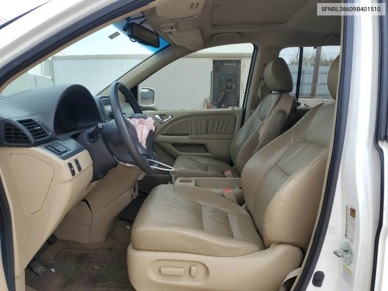 5FNRL38609B401510 2009 Honda Odyssey Exl