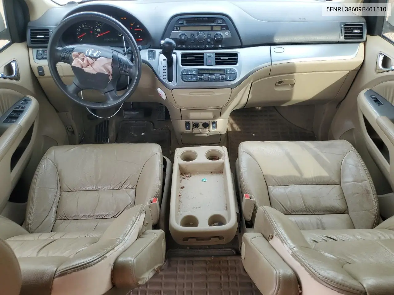 5FNRL38609B401510 2009 Honda Odyssey Exl