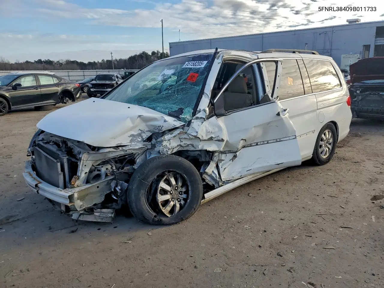 5FNRL38409B011733 2009 Honda Odyssey Ex