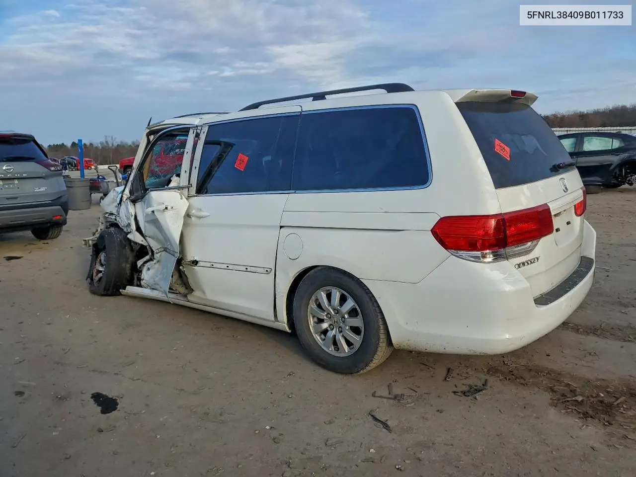 5FNRL38409B011733 2009 Honda Odyssey Ex