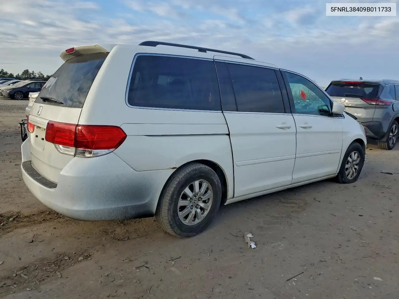 5FNRL38409B011733 2009 Honda Odyssey Ex