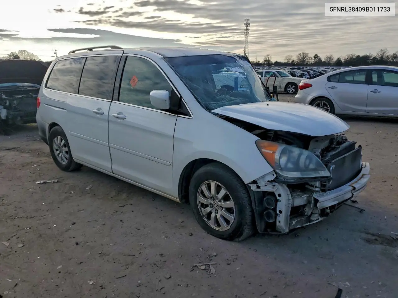 5FNRL38409B011733 2009 Honda Odyssey Ex
