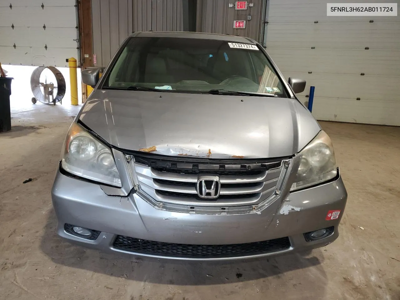 5FNRL3H62AB011724 2010 Honda Odyssey Exl