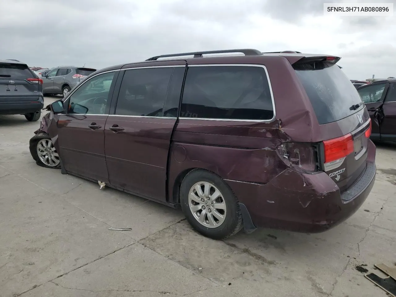 5FNRL3H71AB080896 2010 Honda Odyssey Exl