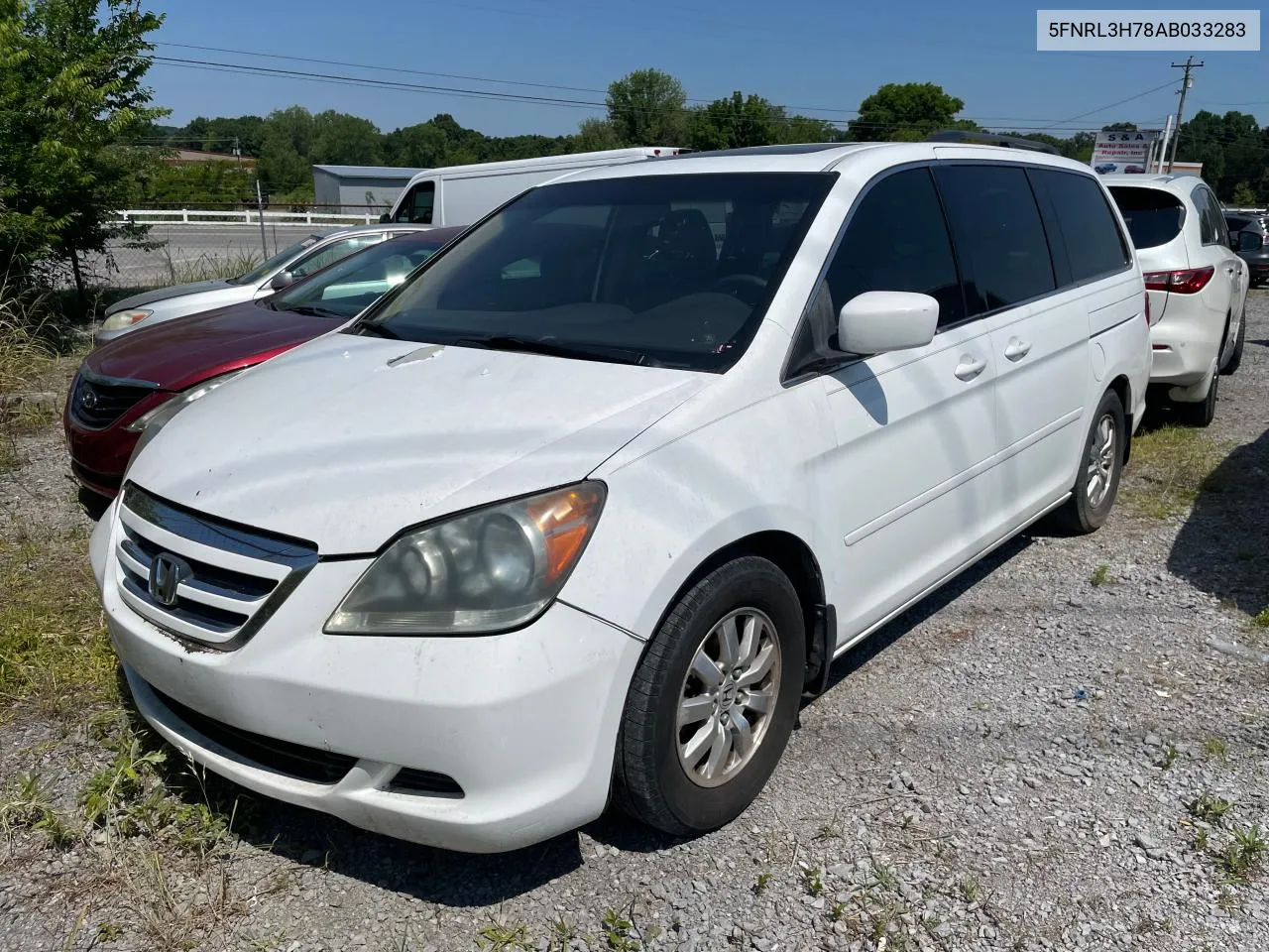 2010 Honda Odyssey Exl VIN: 5FNRL3H78AB033283 Lot: 59350594