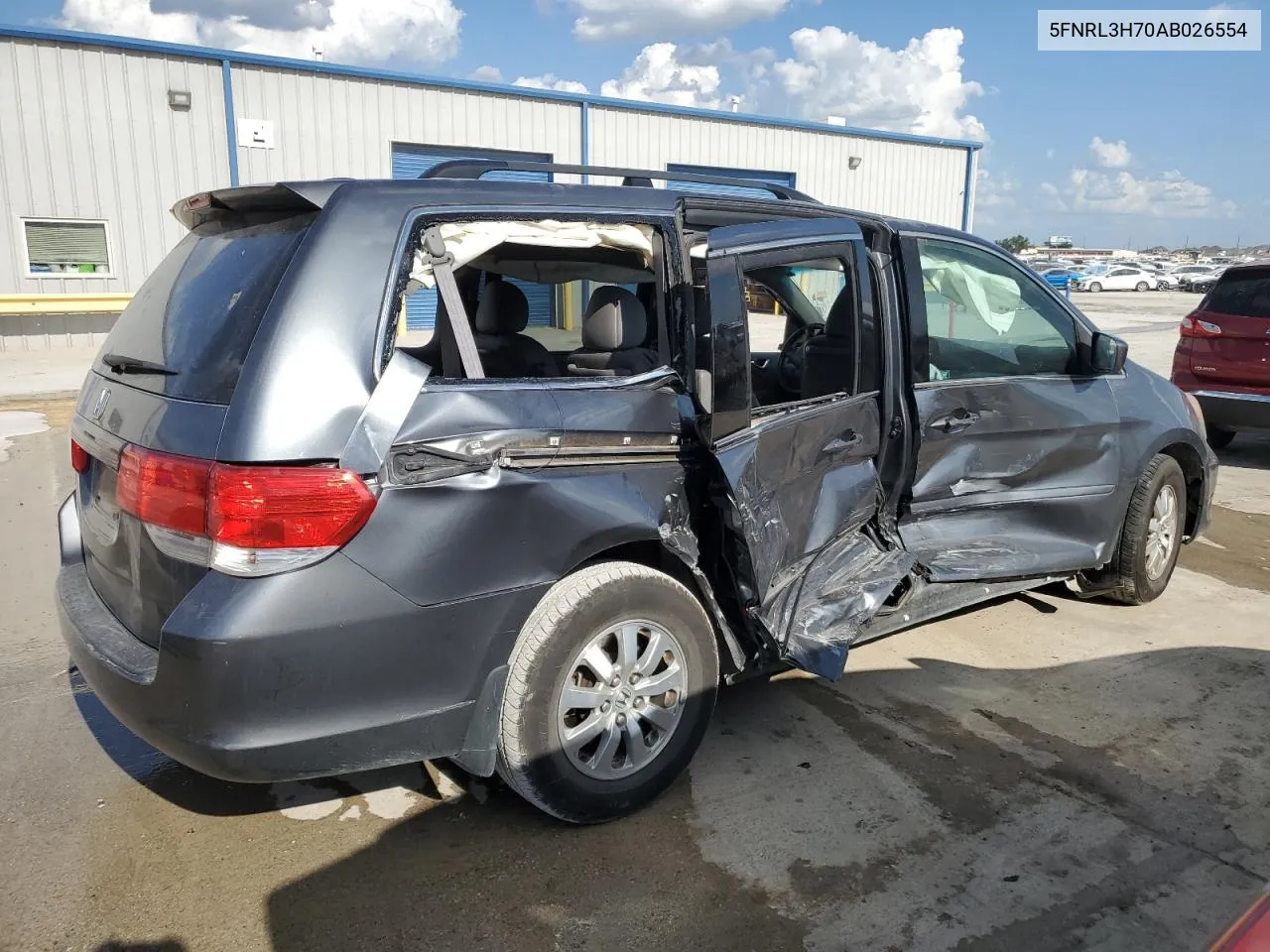 2010 Honda Odyssey Exl VIN: 5FNRL3H70AB026554 Lot: 60556484