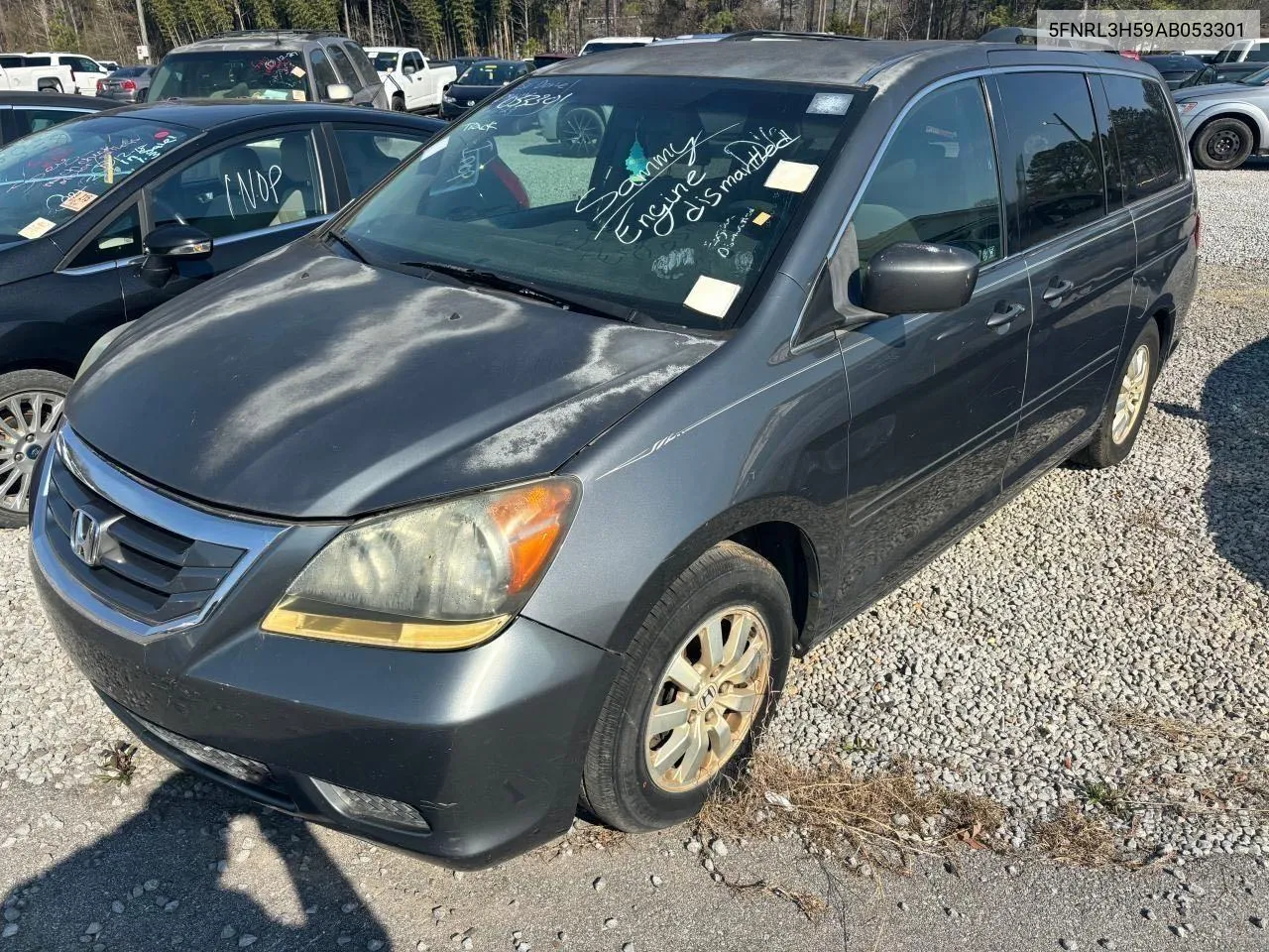 2010 Honda Odyssey Ex VIN: 5FNRL3H59AB053301 Lot: 61193204