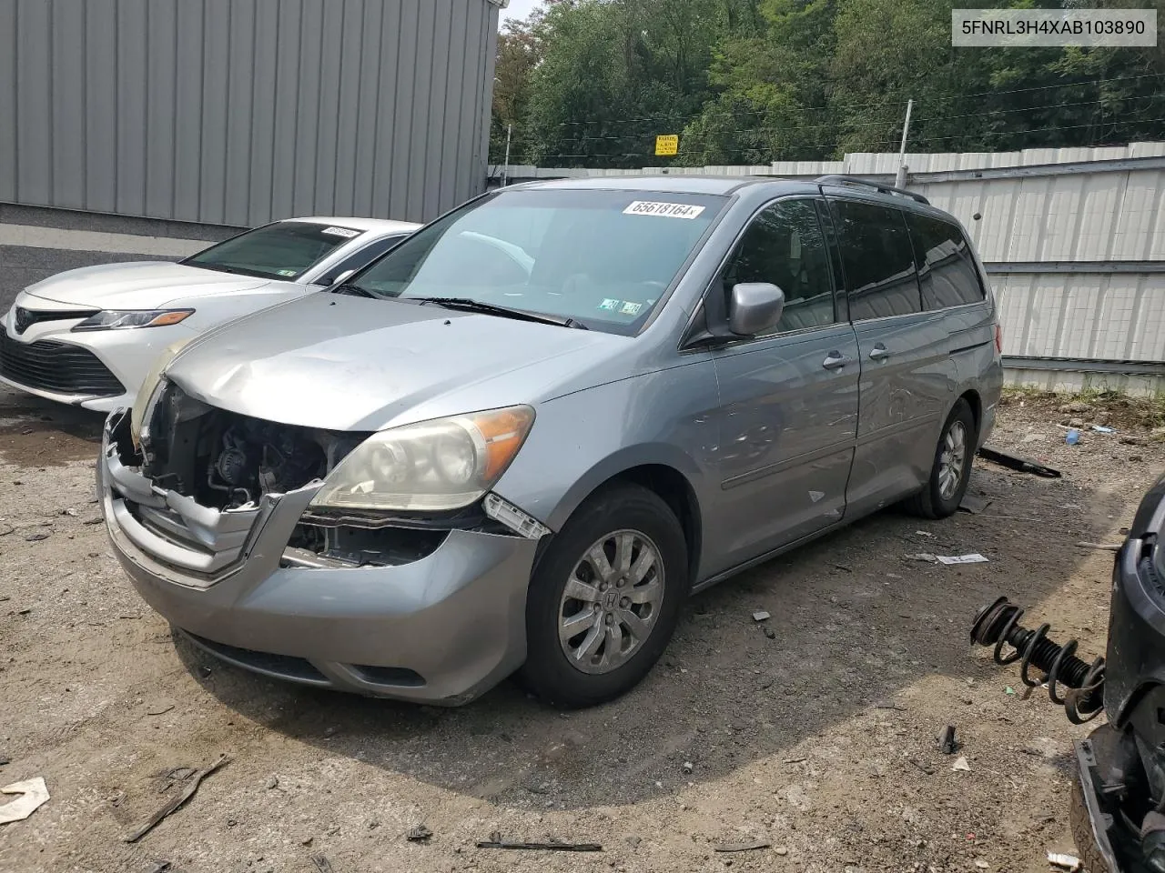 2010 Honda Odyssey Ex VIN: 5FNRL3H4XAB103890 Lot: 65618164