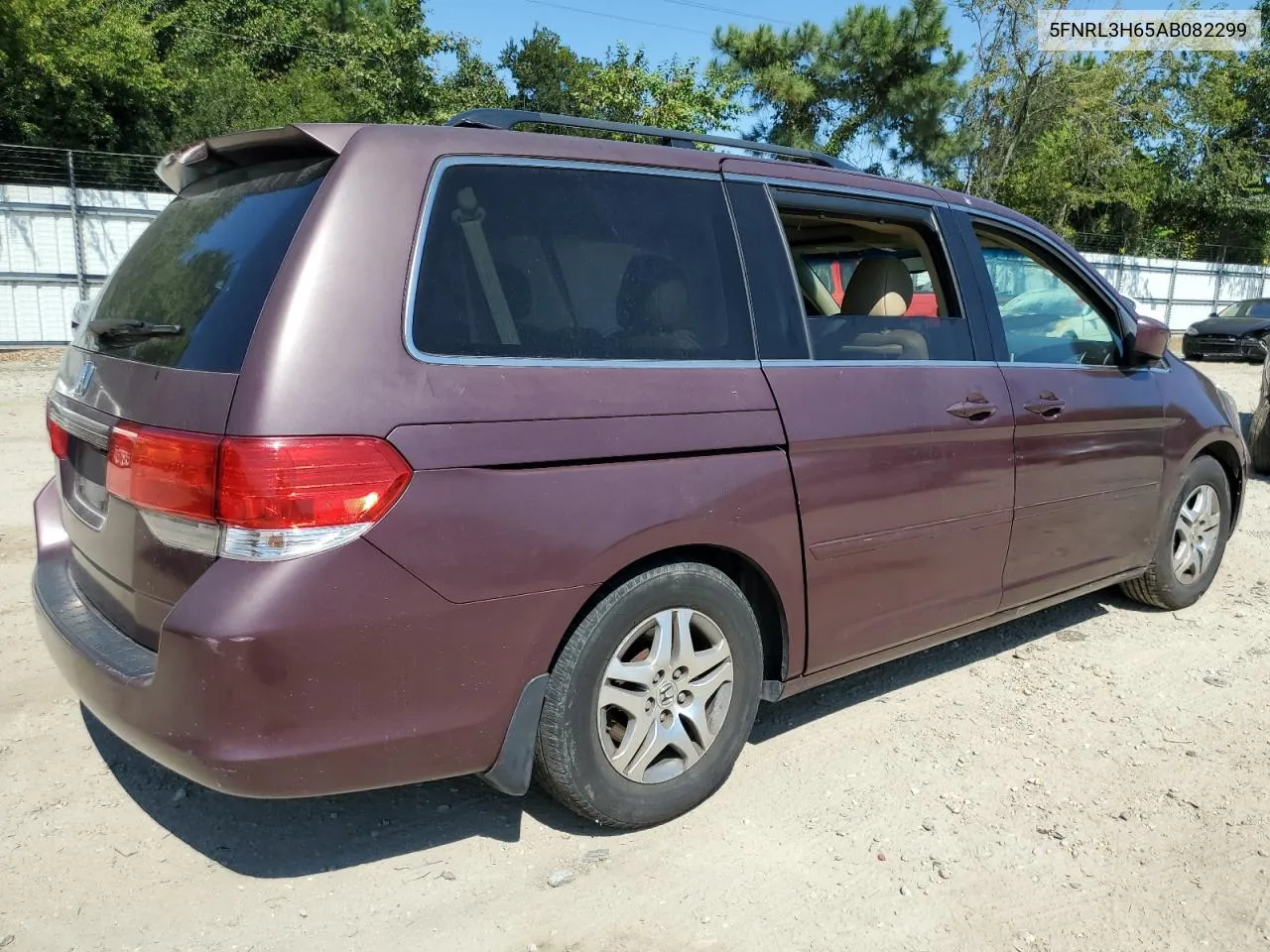 5FNRL3H65AB082299 2010 Honda Odyssey Exl