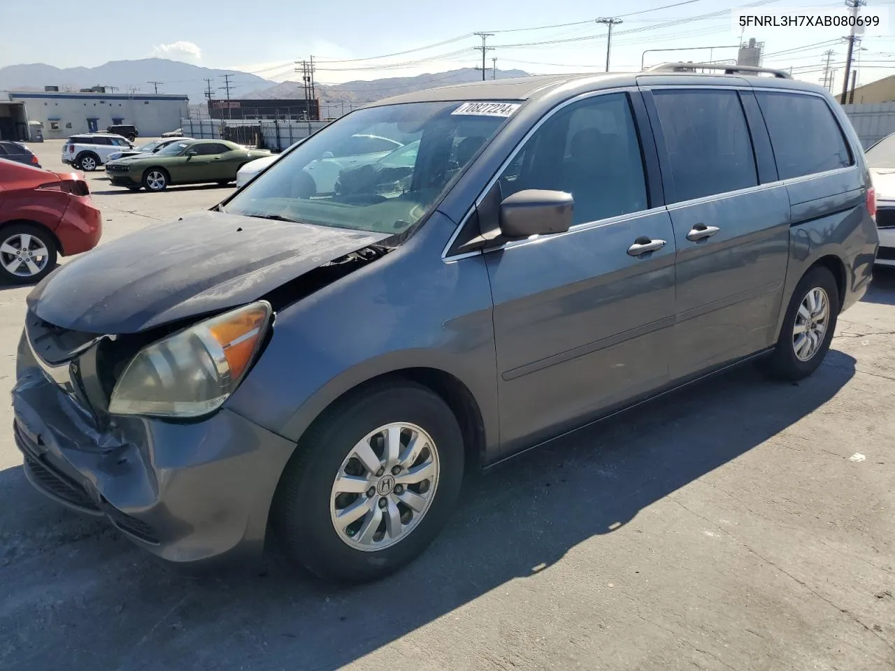 5FNRL3H7XAB080699 2010 Honda Odyssey Exl