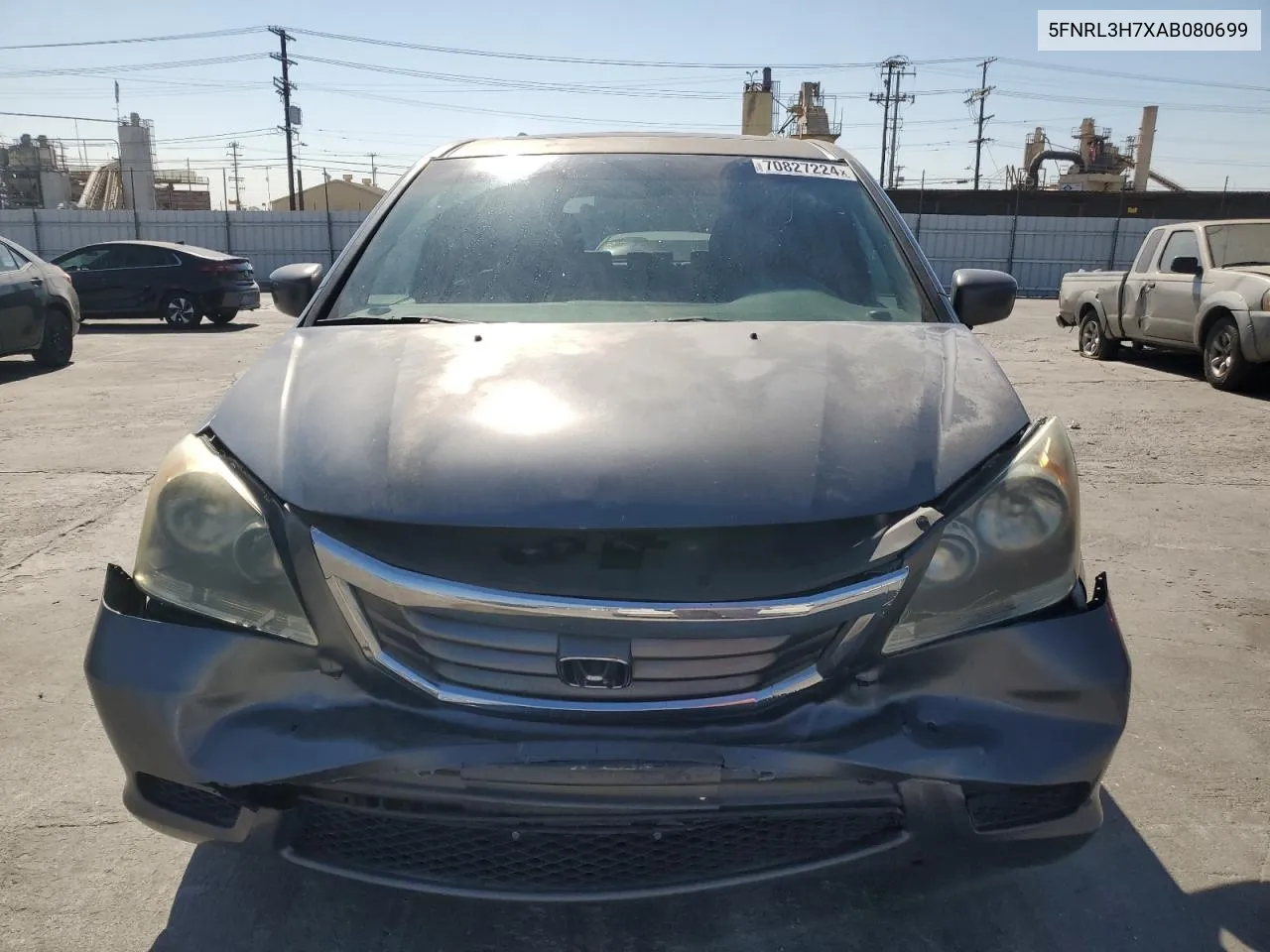 2010 Honda Odyssey Exl VIN: 5FNRL3H7XAB080699 Lot: 70827224