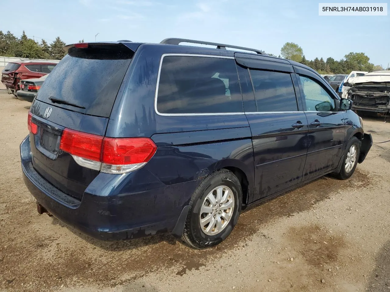 5FNRL3H74AB031918 2010 Honda Odyssey Exl