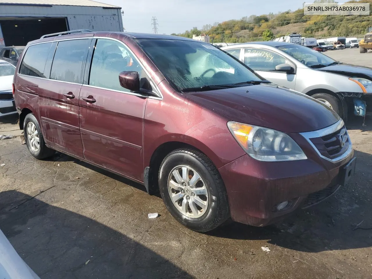 2010 Honda Odyssey Exl VIN: 5FNRL3H73AB036978 Lot: 72017524