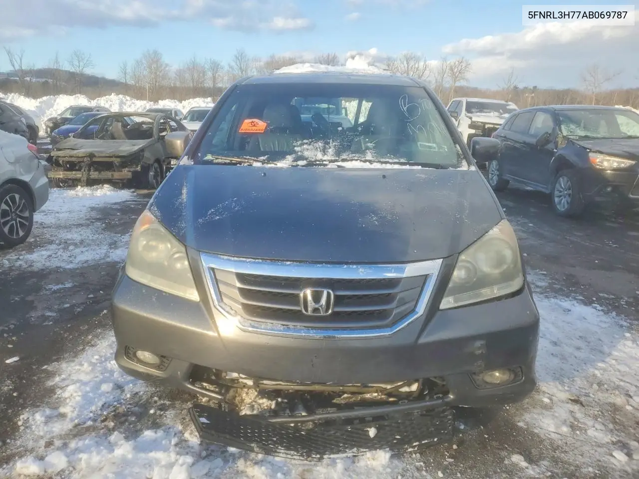 5FNRL3H77AB069787 2010 Honda Odyssey Exl
