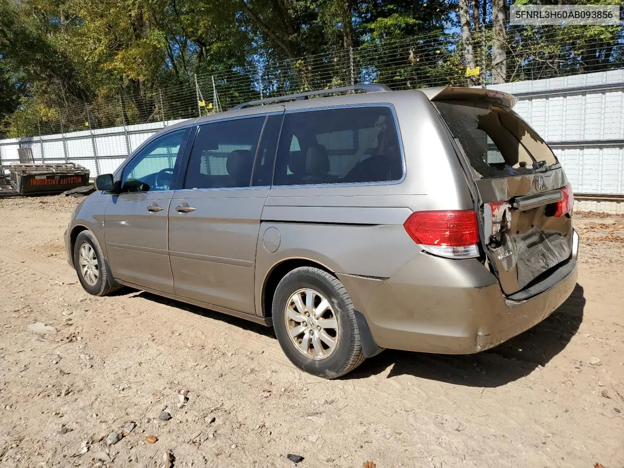 5FNRL3H60AB093856 2010 Honda Odyssey Exl