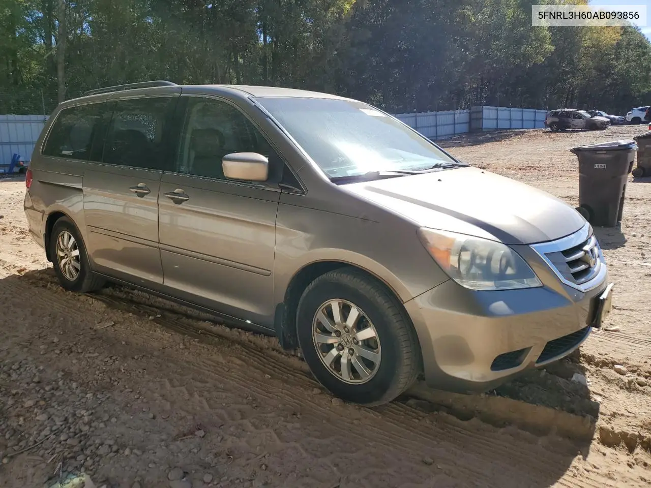 5FNRL3H60AB093856 2010 Honda Odyssey Exl