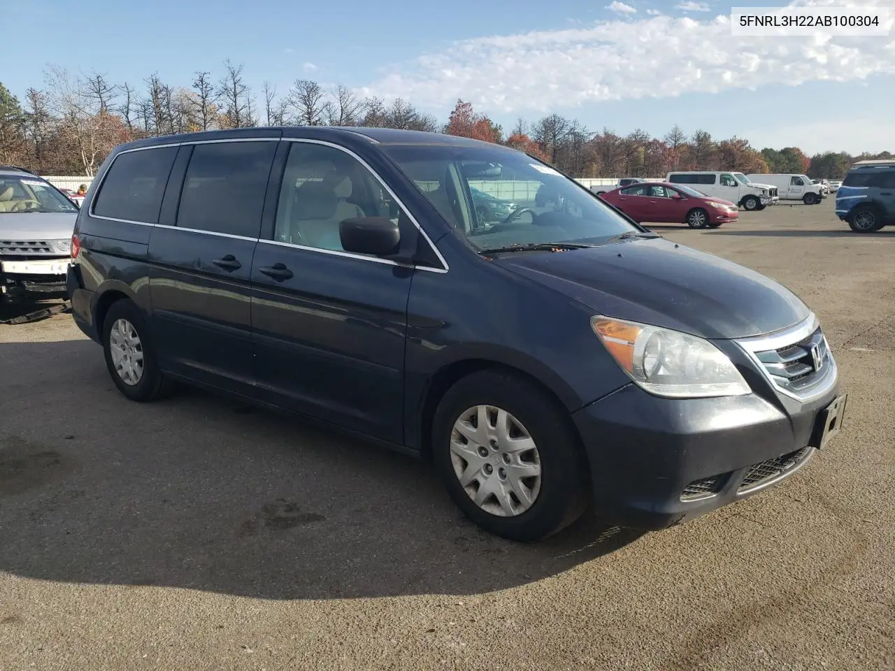 5FNRL3H22AB100304 2010 Honda Odyssey Lx