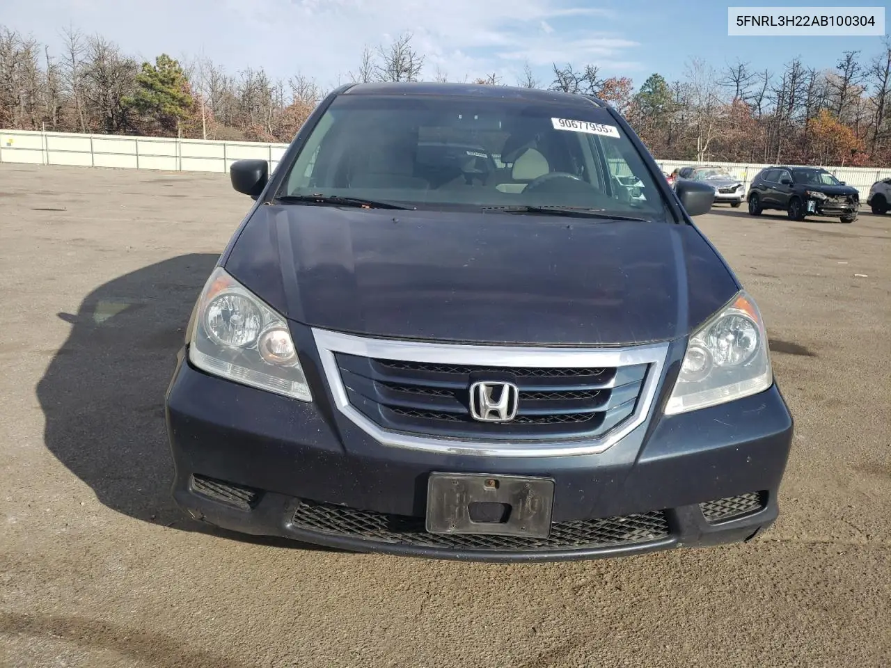 5FNRL3H22AB100304 2010 Honda Odyssey Lx