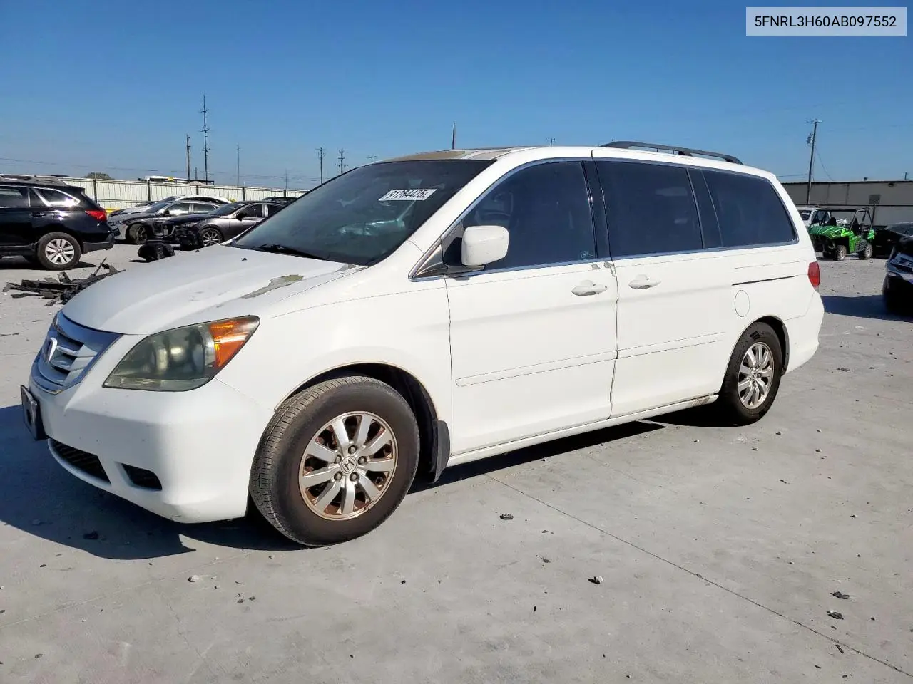 5FNRL3H60AB097552 2010 Honda Odyssey Exl
