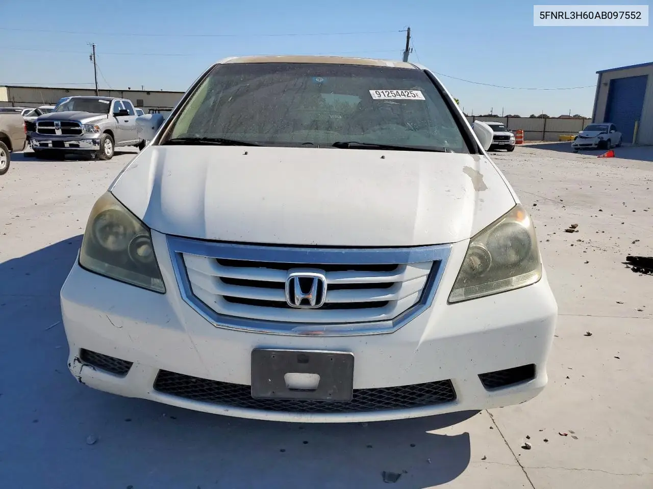 5FNRL3H60AB097552 2010 Honda Odyssey Exl